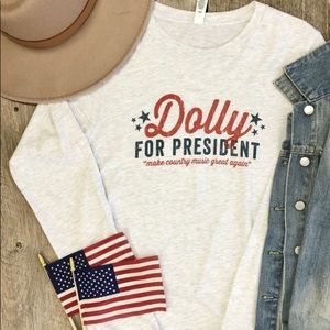 Dolly for President Long Sleeve T-shirt